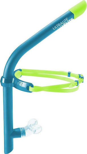 Tyr Ultralite Snorkel Elite Αναπνευστήρας Μπλε με Στόμιο Σιλικόνης