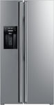 Finlux SBS-540IGIX Ψυγείο Ντουλάπα 556lt NoFrost Inox Υ178xΠ91.1xΒ70.6εκ.