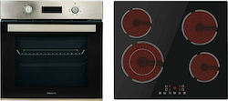 Davoline DSXO 8004 + BVC 6005 Einbauofen 72Es m...