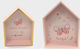 Christening Favor with Decorative House Butterfly Made of Wood 2 Pieces