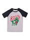 Kids' T-shirt Gray Dino Roar