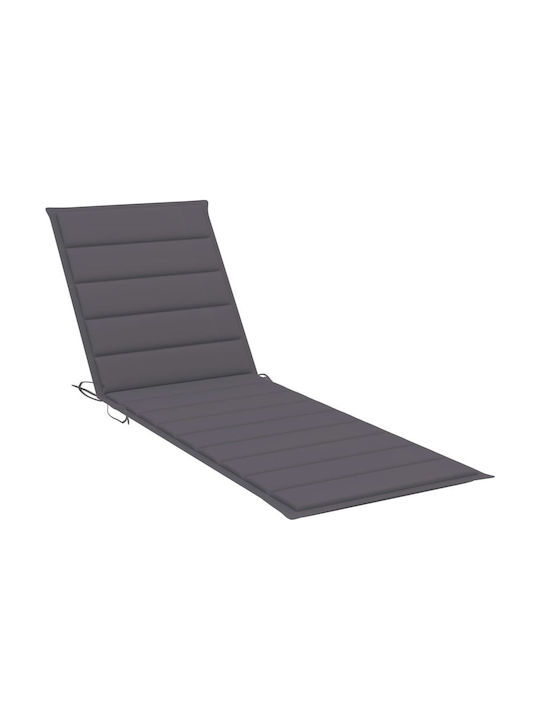 vidaXL Sun Lounger Cushion Charcoal 200x60cm.