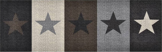 vidaXL Stars Kitchen Mat Runner with Anti-slip Underlay Gray 60x300εκ.