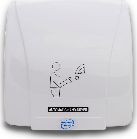 Hygiene Service Handtrockner HD670 Kunststoff mit Sensor in Weißer Farbe 1.5kW SR-000026