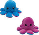 Jucărie de pluș Reversible Octopus Albastru/Fucsia 12 cm.