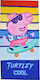 Stamion Turtley Cool Kids Beach Towel Pink Peppa Pig 140x70cm