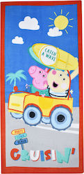 Stamion Cruisin Kinder-Strandtuch Mehrfarbig Peppa Schwein 140x70cm PP09039_1