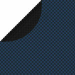 vidaXL Слънчева Кръгла Покривка за Басейн από Πολυαιθυλένιο Μαύρο/Μπλε Диаметър 381cm 1бр