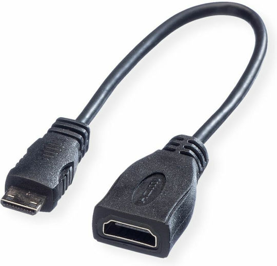 Value Μετατροπέας mini HDMI male σε HDMI female 1τμχ 11.04.5586-10