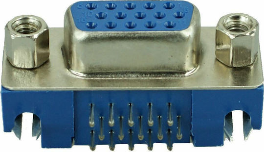 Ștecher VGA feminin Argintiu (CON-V003)