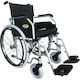 Wheel Economy 24" Rollstuhl 24" Klappbarer Einfacher Typ 41cm Schwarz / Silber