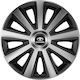 Versaco Set Capace De Roți Auto Aviator Carbon Compatibilitate Daewoo 4 Bucăți 16" Argintii
