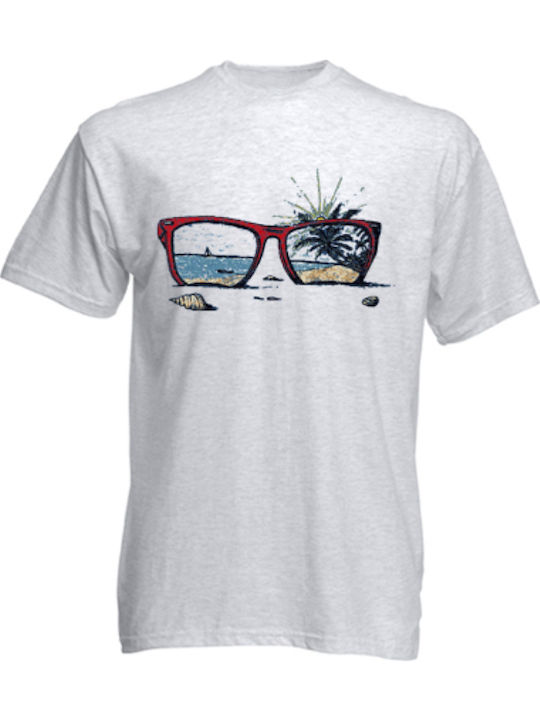 Summer Glasses t-shirt Γκρι