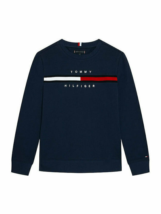 Tommy Hilfiger Fleece Παιδικό Φούτερ Navy Μπλε