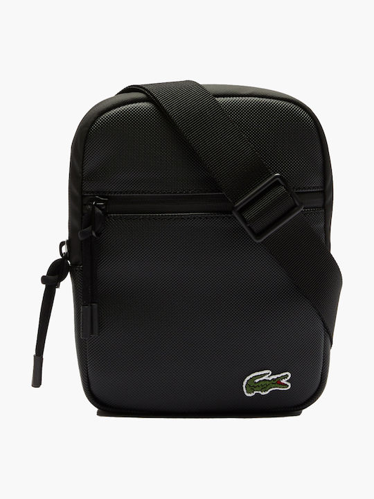 Lacoste Flat Herrentasche Schulter Crossbody Schwarz NH3307LV