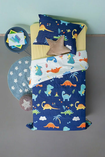 Palamaiki Oxford Micros Față de pernă pentru copii 50x70cm Albastru