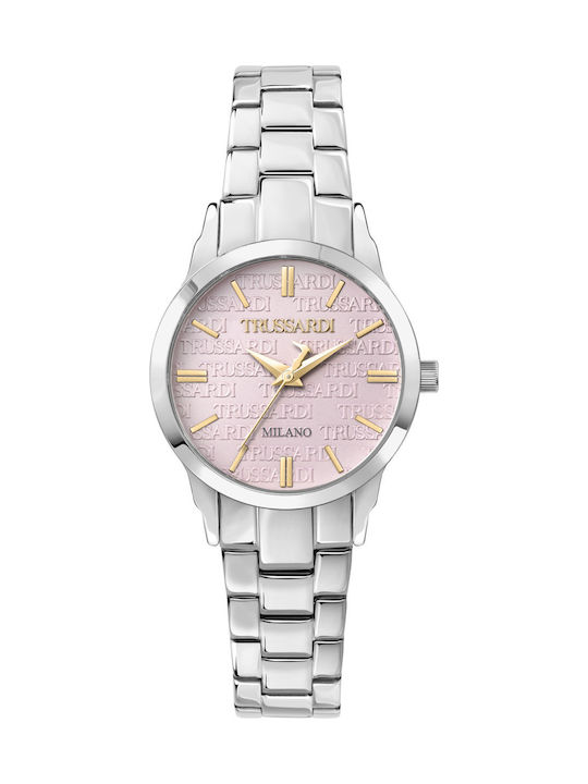 Trussardi Women's Watch with Silver Metal Bracelet