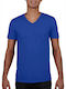 Gildan Werbe-T-Shirt in Blau Farbe