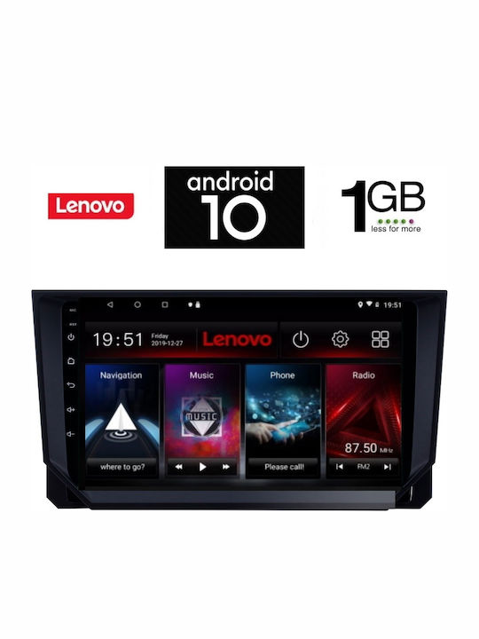 Lenovo Sistem Audio Auto pentru Seat Arona / Ibiza 2018> (Bluetooth/USB/AUX/WiFi/GPS/Partitură) cu Ecran Tactil 9" IQ-AN X5901_GPS
