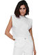 Only 15227142 Women's Sleeveless Blouse White