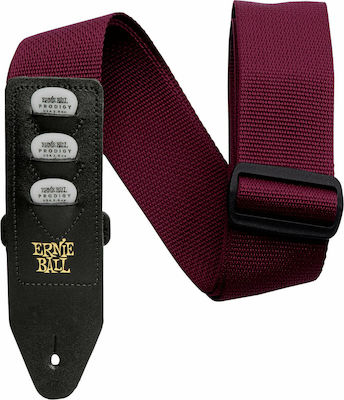 Ernie Ball Pickholder Strap pentru Chitara Burgundy