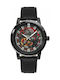 Pierre Lannier Herrenuhr 45mm Automatisch mit Schwarz Lederarmband