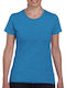 Gildan Women's Short Sleeve Promotional T-Shirt Heather Sapphire