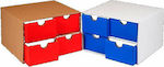 Ιωνία Paper Desk Organizer with 4 Drawers 25x23x16cm