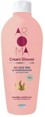 Aroma Aloe Vera & Ρόδι Shower Cream 750ml