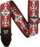 Ernie Ball Jacquard Strap for Guitar Red