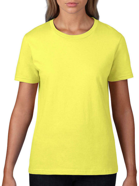 Gildan Women's Short Sleeve Promotional T-Shirt Yellow