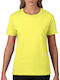 Gildan Women's Short Sleeve Promotional T-Shirt Yellow 4100L-475