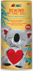 Avenir Embroidery Sewing Doll Koala With Heart for Children 6++ Years