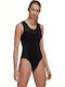SH3.RO XShape Activewear Swimsuit With Zipper Black