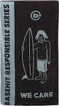 Basehit Responsible Series Πετσέτα Θαλάσσης Μαύρη 160x86εκ.