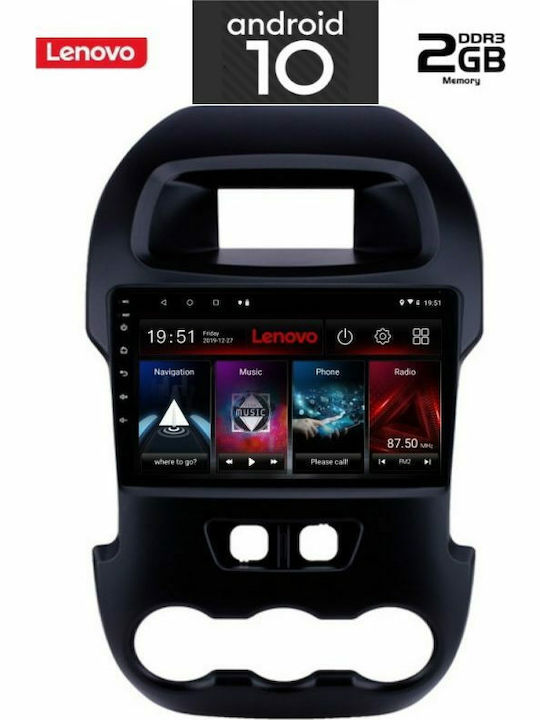 Lenovo Car-Audiosystem für Ford Ranger 2015+ (Bluetooth/USB/AUX/WiFi/GPS) mit Touchscreen 9"