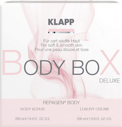 Klapp Repagen Body Box Skin Care Set with Body Scrub & Body Cream