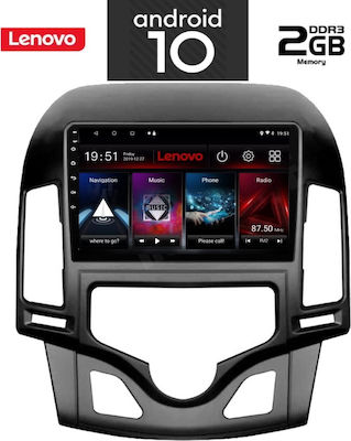 Lenovo Car-Audiosystem für Hyundai i30 2007-2012 mit Klima (Bluetooth/USB/AUX/WiFi/GPS) mit Touchscreen 9" IQ-AN X5793_GPS