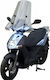 Fabbri Transparentes Visier Motorrad für Kymco Agilität 50 2470-A