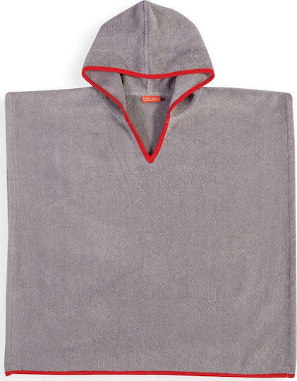 Nef-Nef Homeware Bono Kids Beach Poncho Gray 120 x 60cm