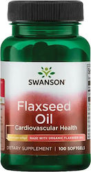 Swanson Flaxseed Oil 1000mg 100 μαλακές κάψουλες