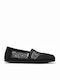 Toms Moroccan Geflochtene Damen Espadrilles in Schwarz Farbe