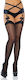 Leg Avenue Stockings mit Schleife Rückennaht Sexy Socken Schwarz