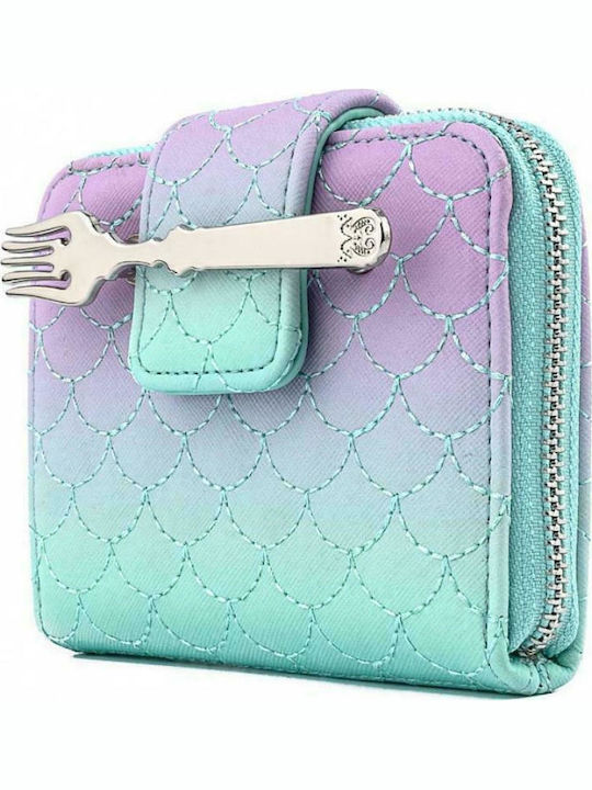 Loungefly Little Mermaid Ombre Παιδικό Πορτοφόλι Κερμάτων με Φερμουάρ Little Mermaid Ombre Scales Zip Around