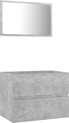 vidaXL Bench without sink L60xW38.5xH45cm Gray