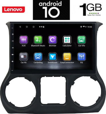 Lenovo Car-Audiosystem für Jeep Wrangler (Bluetooth/USB/AUX/WiFi/GPS) mit Touchscreen 10.1" IQ-AN X5814_GPS