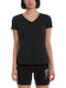 Admiral Women's Athletic T-shirt with V Neckline Black