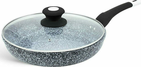 Edenberg Pan mit Deckel aus Aluminium mit Steinbeschichtung 24cm