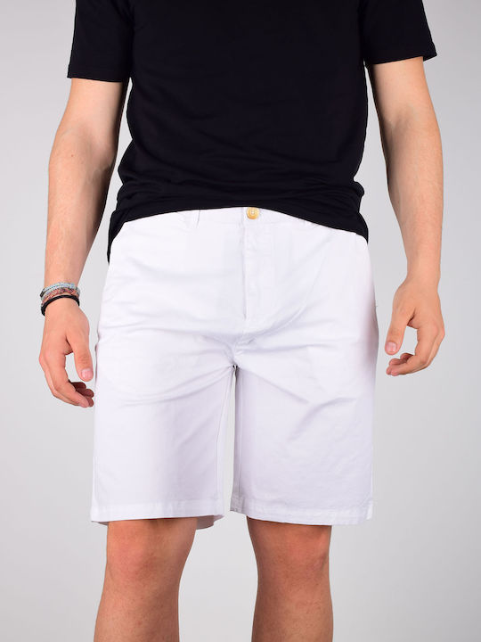 Stuart Men's Shorts Chino White