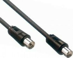 Comp Cablu Antenă Coaxial de sex masculin - Coaxial de sex feminin Negru 3m (02.006.0040)